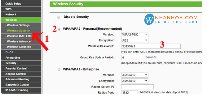 Hướng dẫn đổi mật khẩu wifi tplink